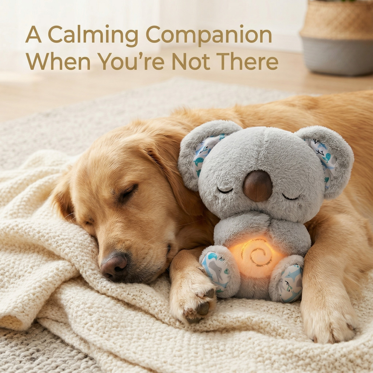 Calming Koala Plush: Natural Anxiety & Stress Relief for Pets