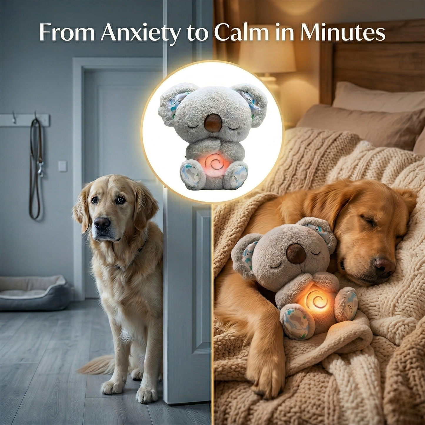 Calming Koala Plush: Natural Anxiety & Stress Relief for Pets